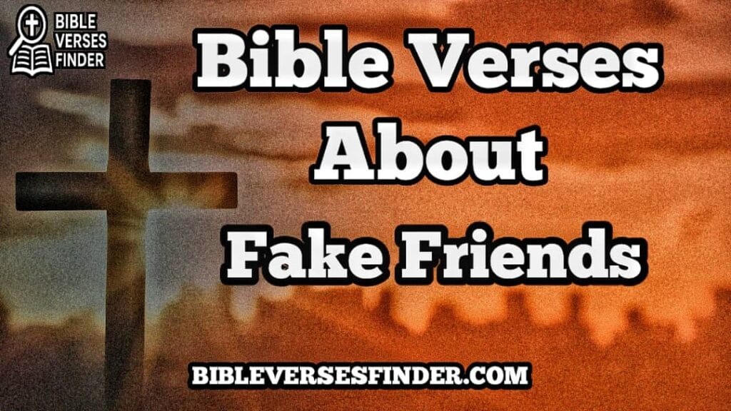 Bible Verses About Fake Friends