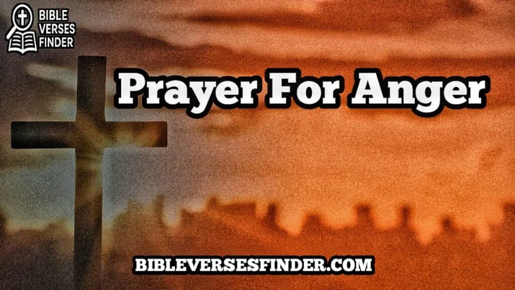 Prayer For Anger