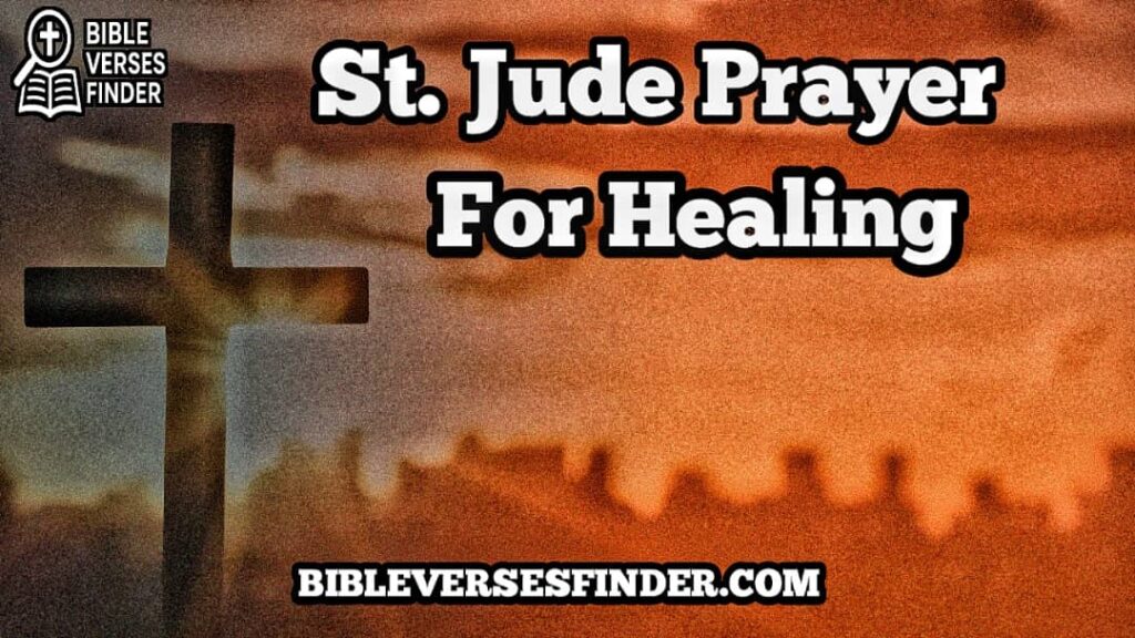 St. Jude Prayer For Healing
