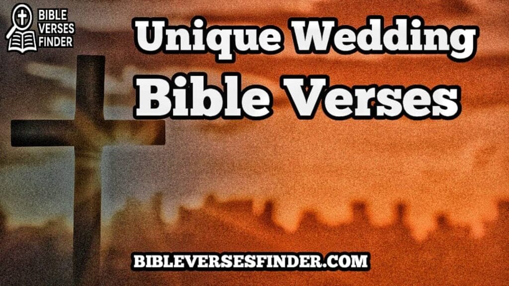 Unique Wedding Bible Verses