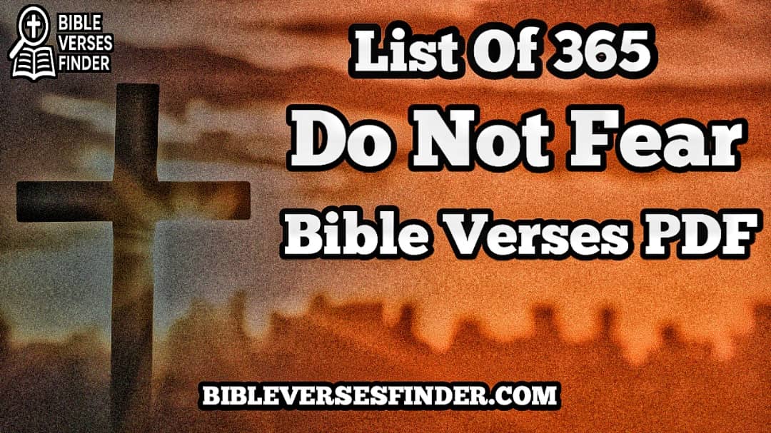 List Of 365 Do Not Fear Bible Verses PDF