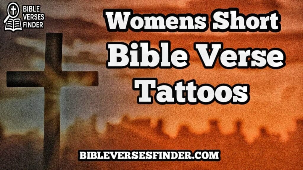 Women's Short Bible Verse Tattoos