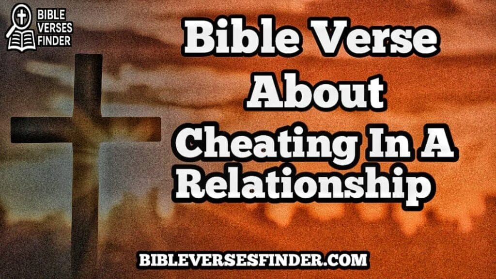 Bible Verses About Cheating In A Relationship