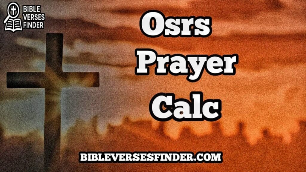 Osrs Prayer Calc