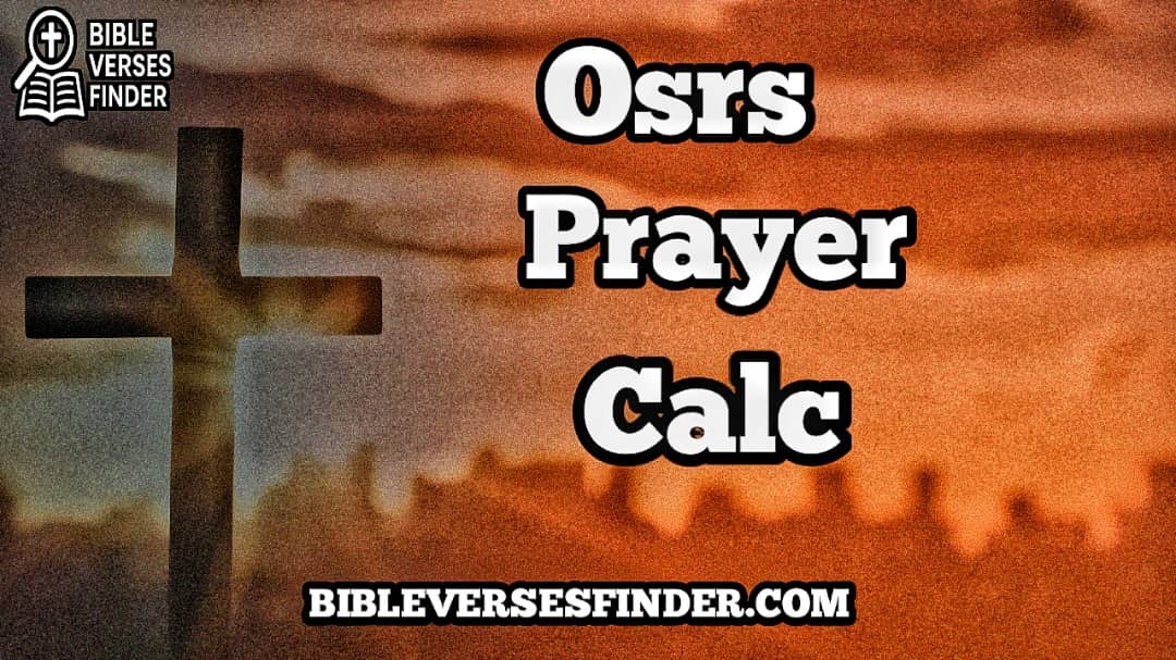 Osrs Prayer Calc
