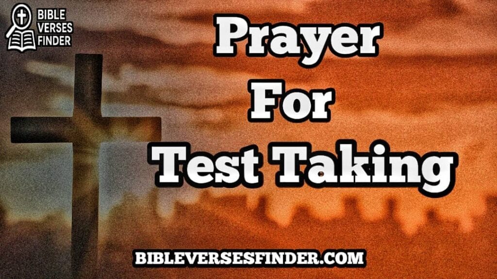 Prayer For Test Taking