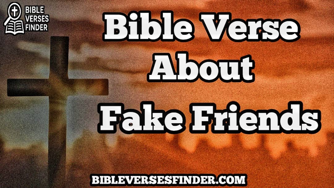 Bible Verse About Fake Friends