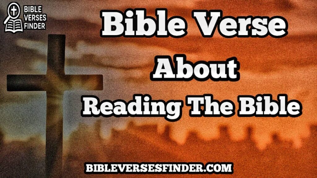 Bible Verse About Reading The Bible
