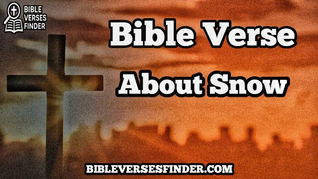 Bible Verse About Snow